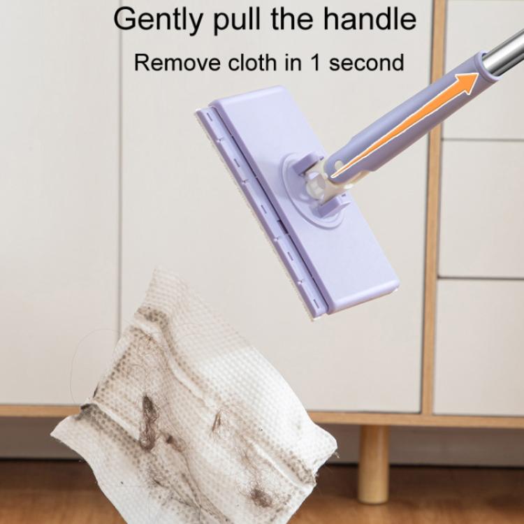 Washcloth Small Mop Lazy Person Hand-Free Automatic Paper Change Mini Floor Cleaner(Purple) - Handheld Cleaner & Mops by PMc TechLife | Online Shopping South Africa | PMc TechLife | Buy Now Pay Later Mobicred