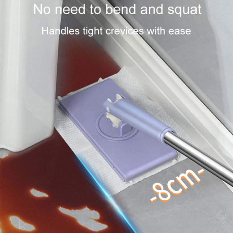 Washcloth Small Mop Lazy Person Hand-Free Automatic Paper Change Mini Floor Cleaner(White) - free shipping - PMc TechLife - Order now!