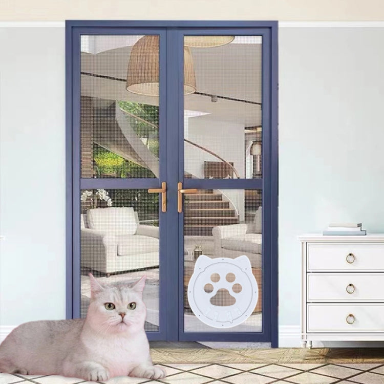 Pet Screen Door Two Way Access Magnetic Closing Cat Door Pet Products(White) - Pet Screen Doors by PMC TechLife | Online Shopping South Africa | PMC TechLife | Buy Now Pay Later Mobicred