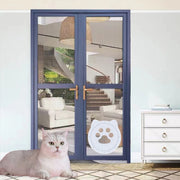Pet Screen Door Two Way Access Magnetic Closing Cat Door Pet Products(Black)
