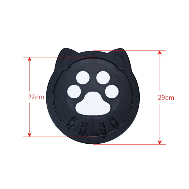 Pet Screen Door Two Way Access Magnetic Closing Cat Door Pet Products(Black)
