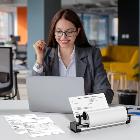 Phomemo 1 Roll Letter Thermal Paper  Use With M08F Printer Holder For M832/M833/M834/M835/P831/Q302 Printer