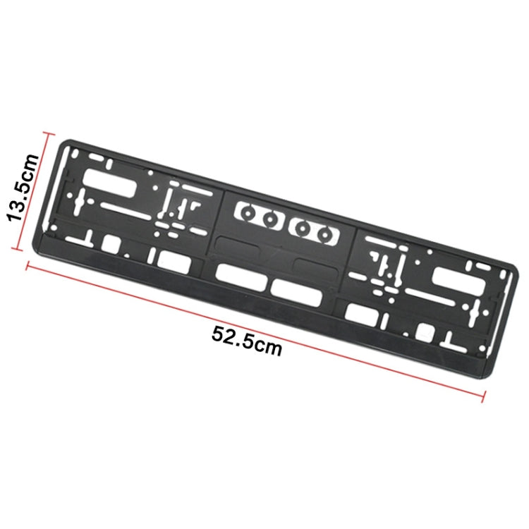 European Standard Single-strip Plastic License Plate Frame, Specification: Carbon Pattern - License Plate Covers & Frames by PMC TechLife | Online Shopping South Africa | PMC TechLife | Buy Now Pay Later Mobicred