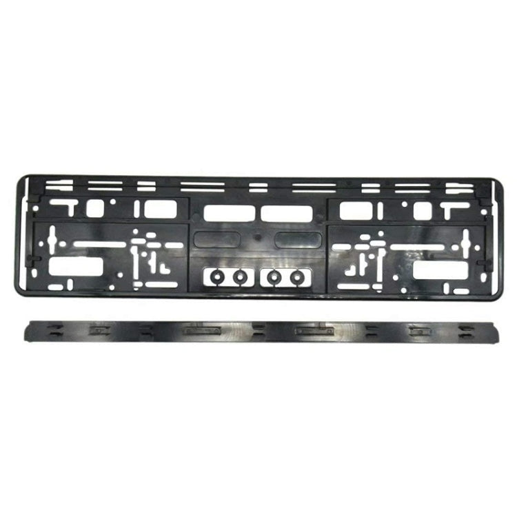 European Standard Single-strip Plastic License Plate Frame, Specification: Carbon Pattern - License Plate Covers & Frames by PMC TechLife | Online Shopping South Africa | PMC TechLife | Buy Now Pay Later Mobicred