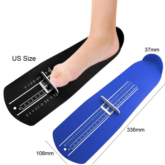 US Size Children Adults Home Use Universal Foot Measuring Instrument(Black)