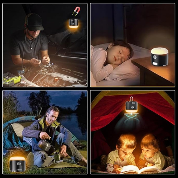 Outdoor Camping Tent Hanging Ambient Light Magnetic Spray Humidification Fan(Khaki) - Electric Fans by PMC TechLife | Online Shopping South Africa | PMC TechLife | Buy Now Pay Later Mobicred