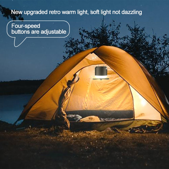 Outdoor Camping Tent Hanging Ambient Light Magnetic Spray Humidification Fan(White)