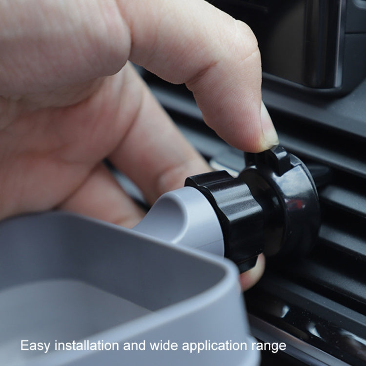 2 in 1 Car Fries Sauce Rack Air Vent Storage Box(Gray White) - Stowing Tidying by PMC TechLife | Online Shopping South Africa | PMC TechLife | Buy Now Pay Later Mobicred