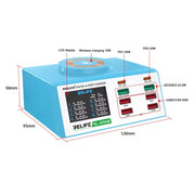 RELIFE RL-309AW  QC3.0 PD Fast Wireless Charger With LCD Display 8 Ports(EU Plug)