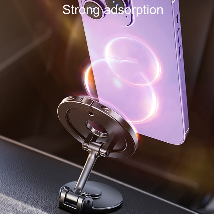 D50 Magnetic Folding Car Phone Holder Rotatable Dashboard Stick-On Navigation Stand - Car Holders by PMC TechLife | Online Shopping South Africa | PMC TechLife | Buy Now Pay Later Mobicred