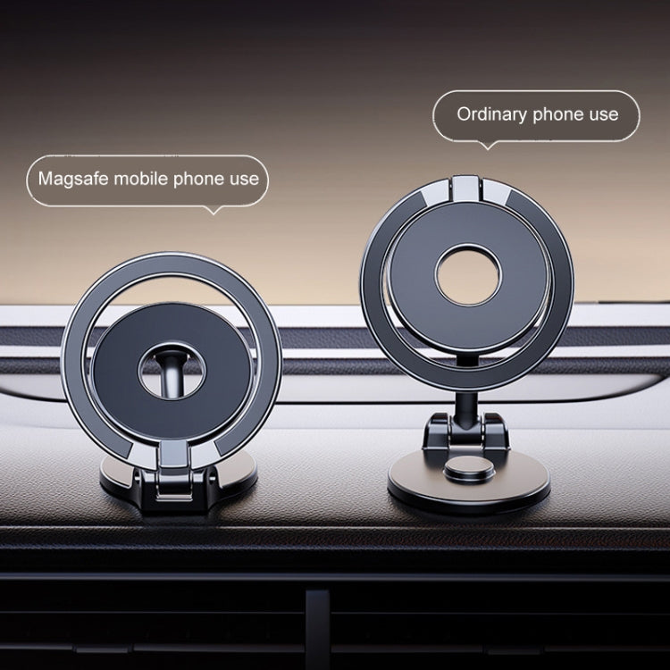 D50 Magnetic Folding Car Phone Holder Rotatable Dashboard Stick-On Navigation Stand - Car Holders by PMC TechLife | Online Shopping South Africa | PMC TechLife | Buy Now Pay Later Mobicred