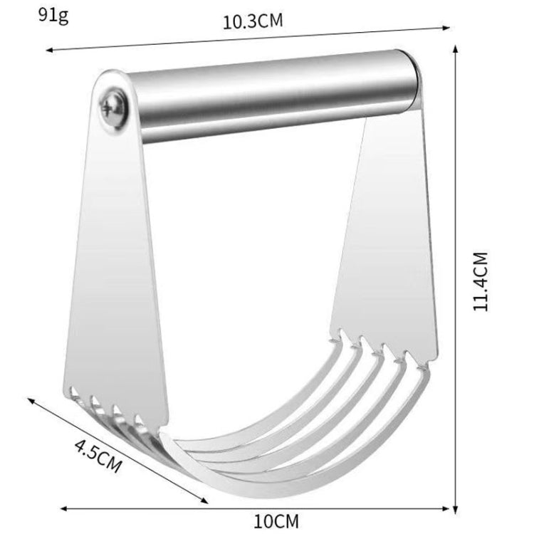 Stainless Steel Cutter 5-Layer Curved Dough Mixer Kitchen Baking Flour Cutter Gadgets(91g) - Baking Pastry Tools by PMC TechLife | Online Shopping South Africa | PMC TechLife | Buy Now Pay Later Mobicred