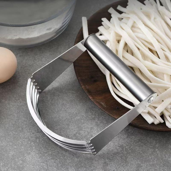 Stainless Steel Cutter 5-Layer Curved Dough Mixer Kitchen Baking Flour Cutter Gadgets(91g)