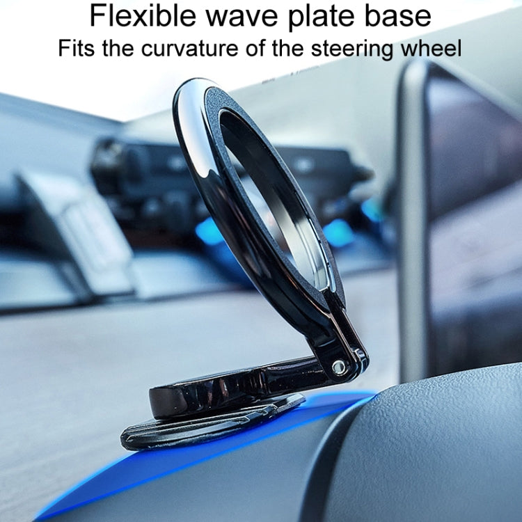 D21 Magnetic Folding Car Phone Holder Rotatable Steering Wheel Stick-On Navigation Stand - free shipping - PMC TechLife - Order now!