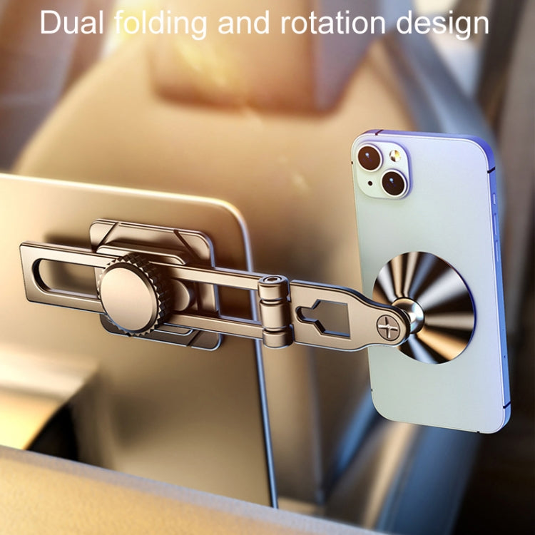 D31 Foldable Suspension Car Phone Holder Magnetic Slide Type Metal Navigation Stand - Car Holders by PMC TechLife | Online Shopping South Africa | PMC TechLife | Buy Now Pay Later Mobicred