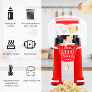1200W Basket Popcorn Machine Electric Automatic Corn Popper 220V AU Plug