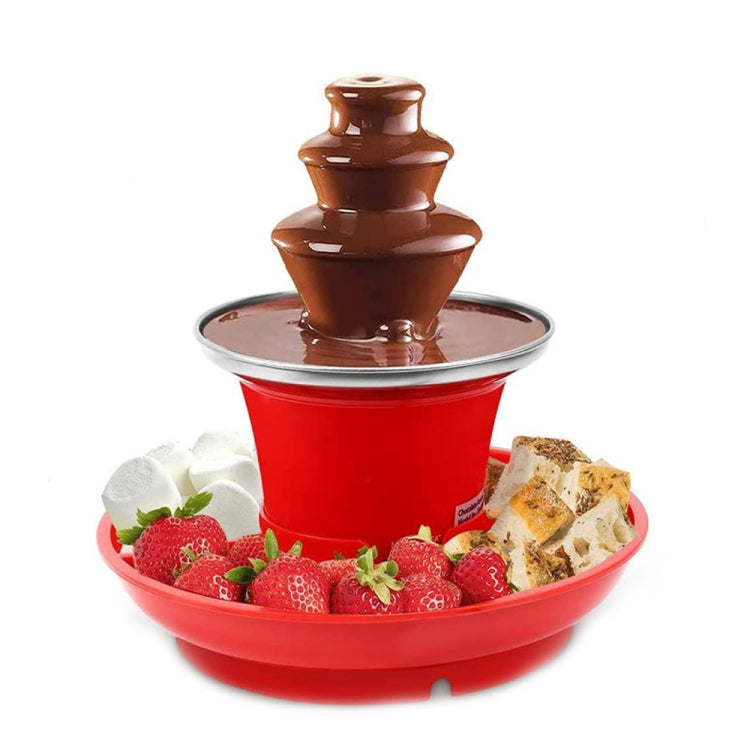 35W  3 Tier Chocolate Fountain  Mini Fondue Set with Hot Melting Pot Base 220V EU Plug - free shipping - PMC TechLife - Order now!