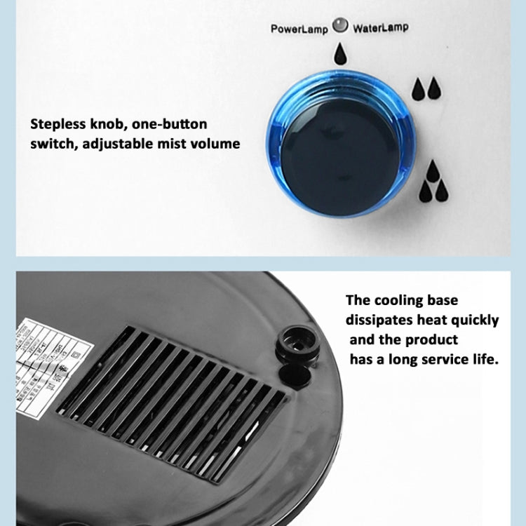 4L Reptile Humidifier Fogger Cool Mist Fog Mister with Tube for Tortoise Habita US Plug - Air Purifier by PMC TechLife | Online Shopping South Africa | PMC TechLife | Buy Now Pay Later Mobicred