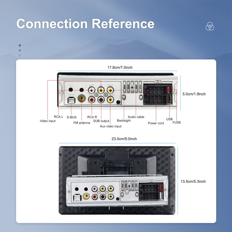 9 Inch Disassembly Screen MP5 Player Android Wireless CarPlay Reversing Image Integrated Machine(Standard) - Car MP3 & MP4 & MP5 by PMC TechLife | Online Shopping South Africa | PMC TechLife | Buy Now Pay Later Mobicred