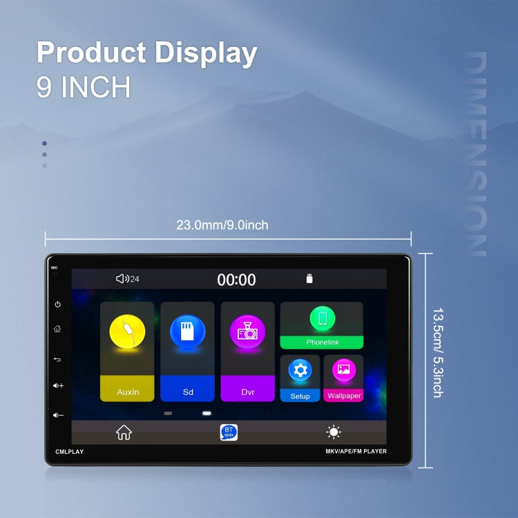 9 Inch Disassembly Screen MP5 Player Android Wireless CarPlay Reversing Image Integrated Machine(Standard) - Car MP3 & MP4 & MP5 by PMC TechLife | Online Shopping South Africa | PMC TechLife | Buy Now Pay Later Mobicred
