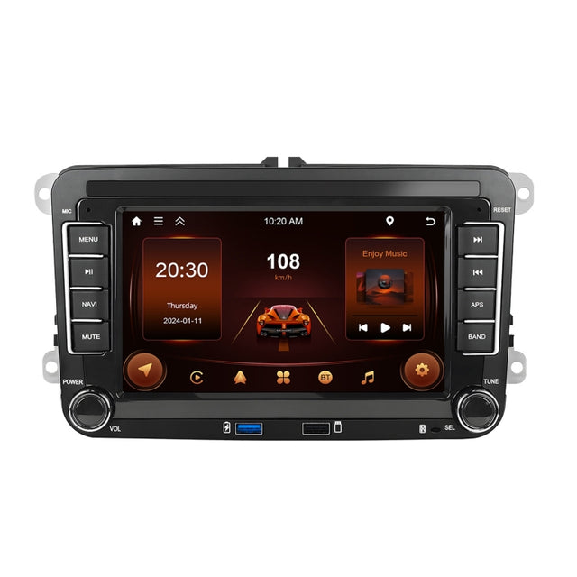 For Volkswagen/Skoda 2+64G Player Large Screen Carplay Android Navigation Reversing Camera Integrated Machine(Standard)