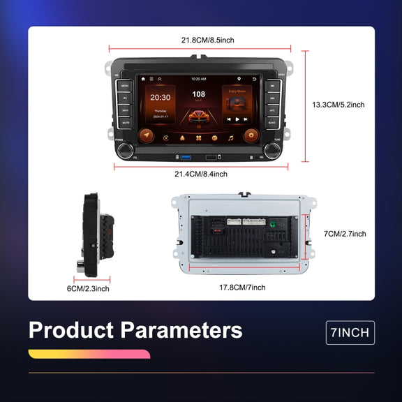 For Volkswagen/Skoda 2+64G Player Large Screen Carplay Android Navigation Reversing Camera Integrated Machine(Standard)