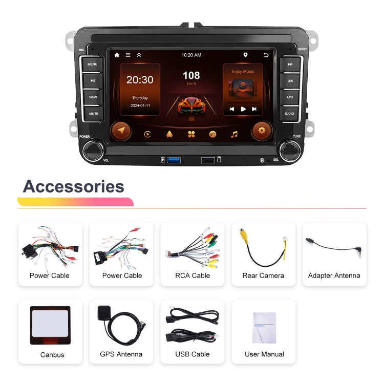 For Volkswagen/Skoda 2+64G Player Large Screen Carplay Android Navigation Reversing Camera Integrated Machine(Standard)