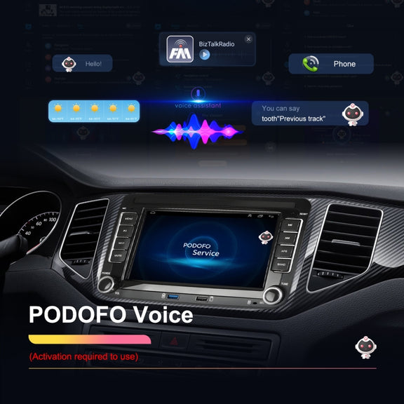 For Volkswagen/Skoda 2+64G Player Large Screen Carplay Android Navigation Reversing Camera Integrated Machine(Standard)
