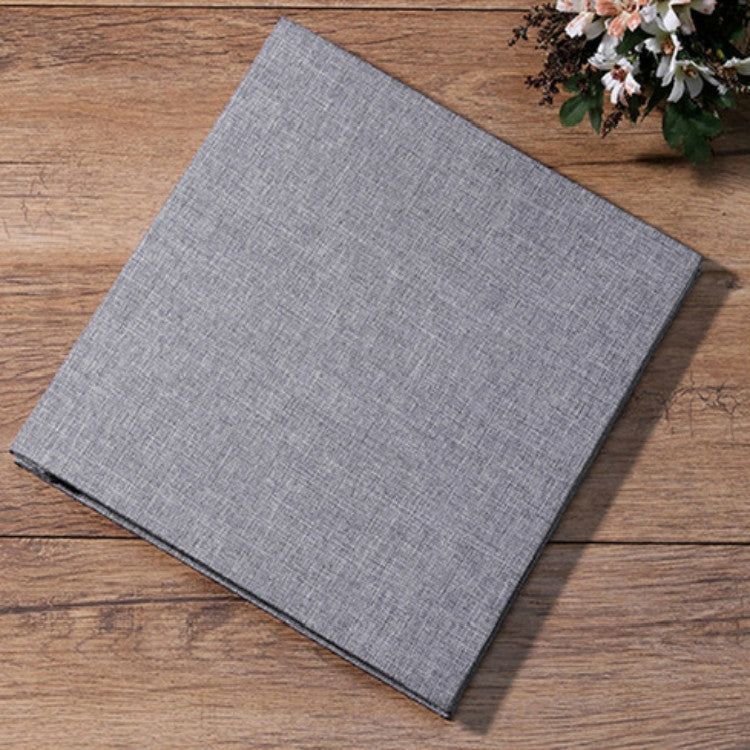 Simple Linen Self-adhesive Film Album Retro Family Large Capacity Handmade Creative Gifts(Gray White Page) - Photo Albums & Photo Frames by PMC TechLife | Online Shopping South Africa | PMC TechLife
