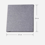 Simple Linen Self-adhesive Film Album Retro Family Large Capacity Handmade Creative Gifts(Beige White Page)