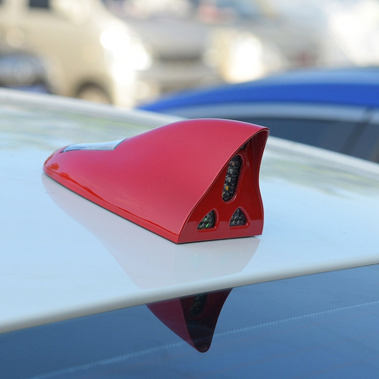 Solar Remote Control Signal Radio Shark Fin Antenna Anti-Tailgating Roof Warning Light(Black) - Warning Lights by PMC TechLife | Online Shopping South Africa | PMC TechLife | Buy Now Pay Later Mobicred