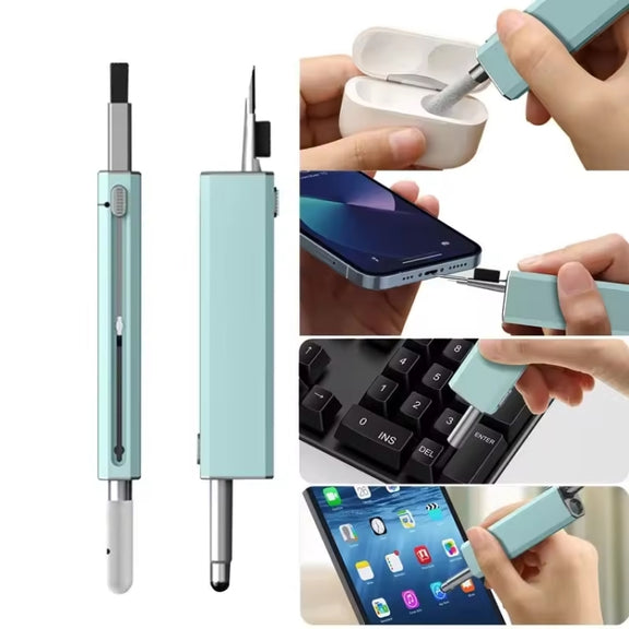 Headphone Keyboard Cleaning Kit with Capacitive Touch Pen(White)