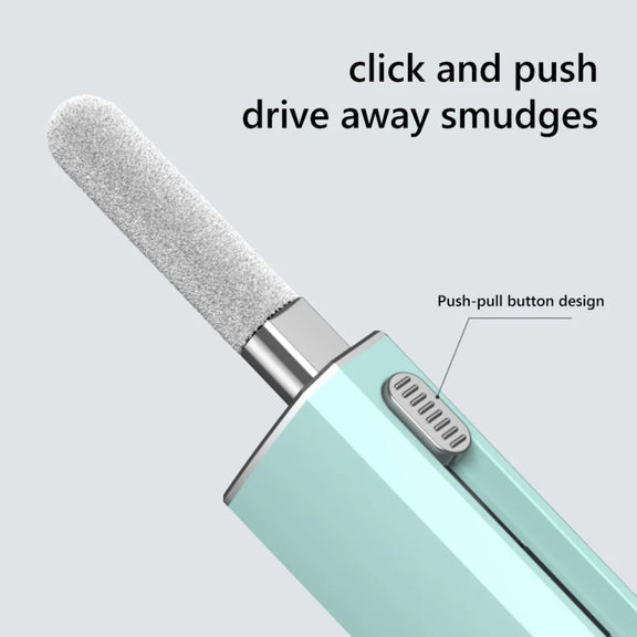 Headphone Keyboard Cleaning Kit with Capacitive Touch Pen(Green)