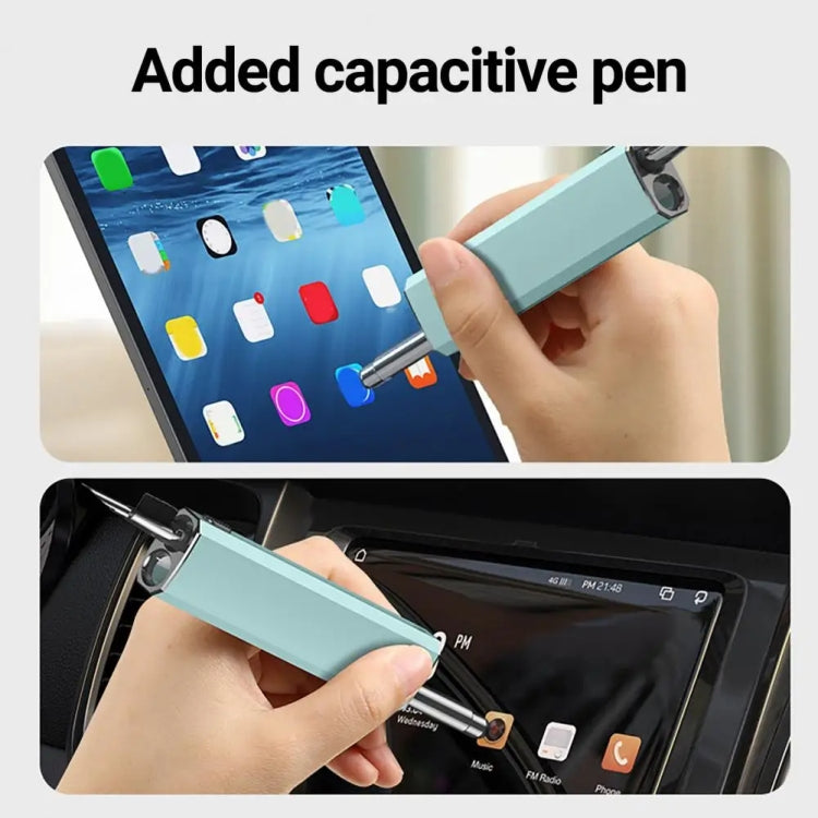 Headphone Keyboard Cleaning Kit with Capacitive Touch Pen(Green)