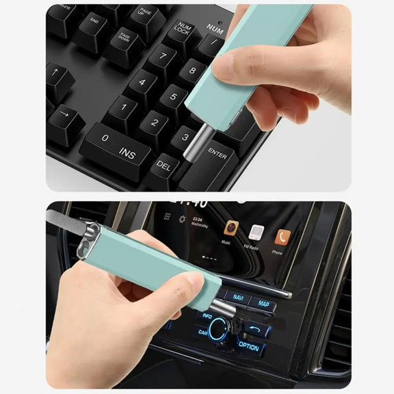 Headphone Keyboard Cleaning Kit with Capacitive Touch Pen(Green)