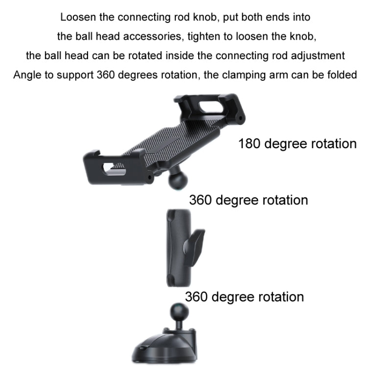 Multifunctional Car Dashboard Mobile Phone Folding Holder, Style: Suction Cup Base Type B - Car Holders by PMC TechLife | Online Shopping South Africa | PMC TechLife | Buy Now Pay Later Mobicred