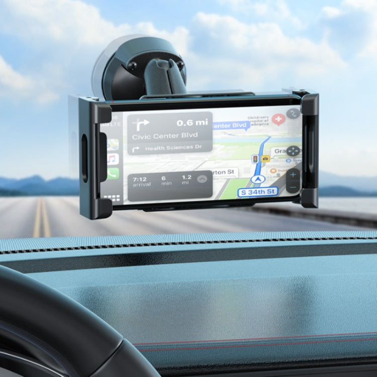 Multifunctional Car Dashboard Mobile Phone Folding Holder, Style: Suction Cup Base Type A - Car Holders by PMC TechLife | Online Shopping South Africa | PMC TechLife | Buy Now Pay Later Mobicred