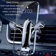 BUDK Triangle Gravity Sensor Car Phone Bracket Car Air Vent Navigation Holder, Model: Adhesive Model