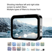 D6 CCD HD Digital Camera Movie Music Smart Camera Touch Screen Student Card Video Recorder, Excluding Memory(Black)