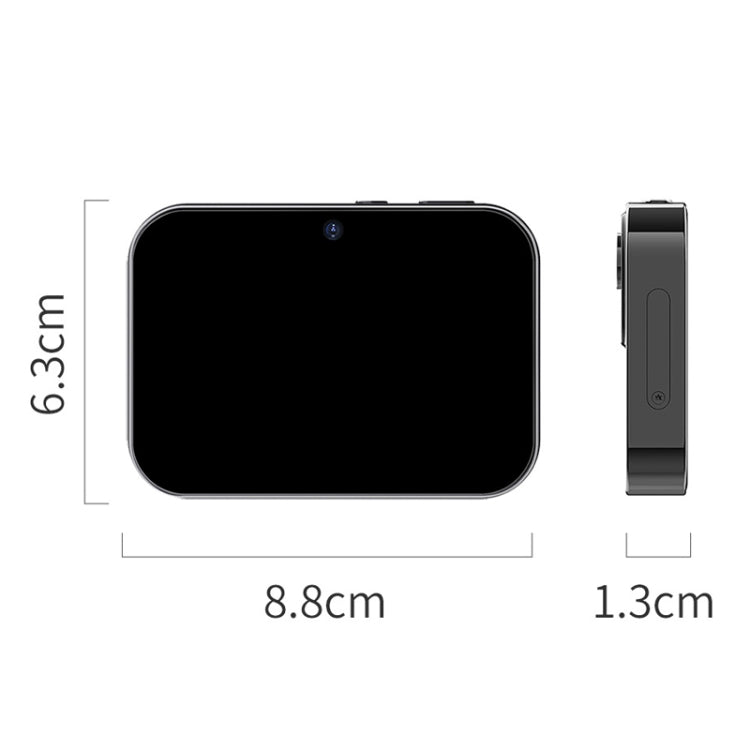 D6 CCD HD Digital Camera Movie Music Smart Camera Touch Screen Student Card Video Recorder, Excluding Memory(Black)
