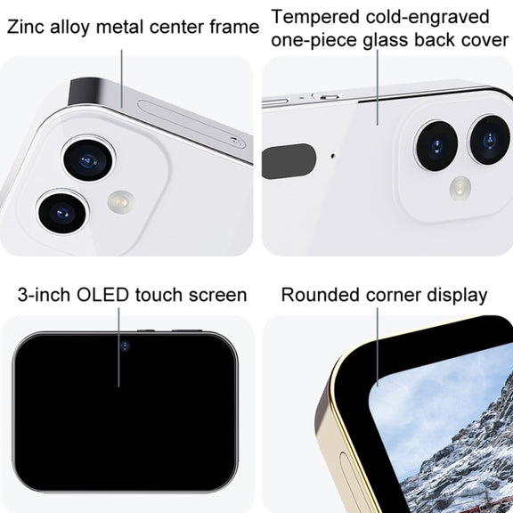 D6 CCD HD Digital Camera Movie Music Smart Camera Touch Screen Student Card Video Recorder, Excluding Memory(Black)