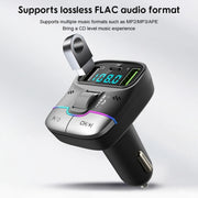 Car Bluetooth MP3 Player Fast Charging Charger(Black)