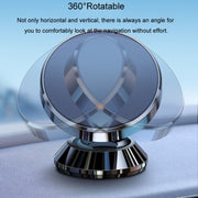 BaiLe Magnetic Car Phone Holder Universal Car Dashboard Fixed Navigation Bracket, Color: Buckle Silver