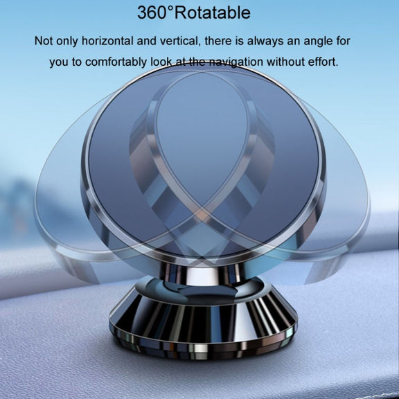 BaiLe Magnetic Car Phone Holder Universal Car Dashboard Fixed Navigation Bracket, Color: Buckle Silver