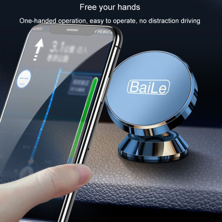 BaiLe Magnetic Car Phone Holder Universal Car Dashboard Fixed Navigation Bracket, Color: Buckle Black