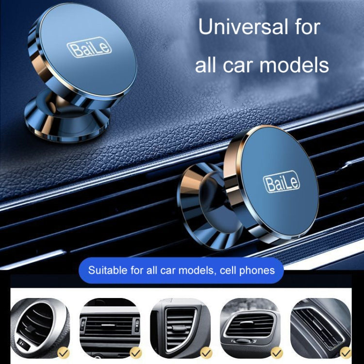 BaiLe Magnetic Car Phone Holder Universal Car Dashboard Fixed Navigation Bracket, Color: Buckle Black