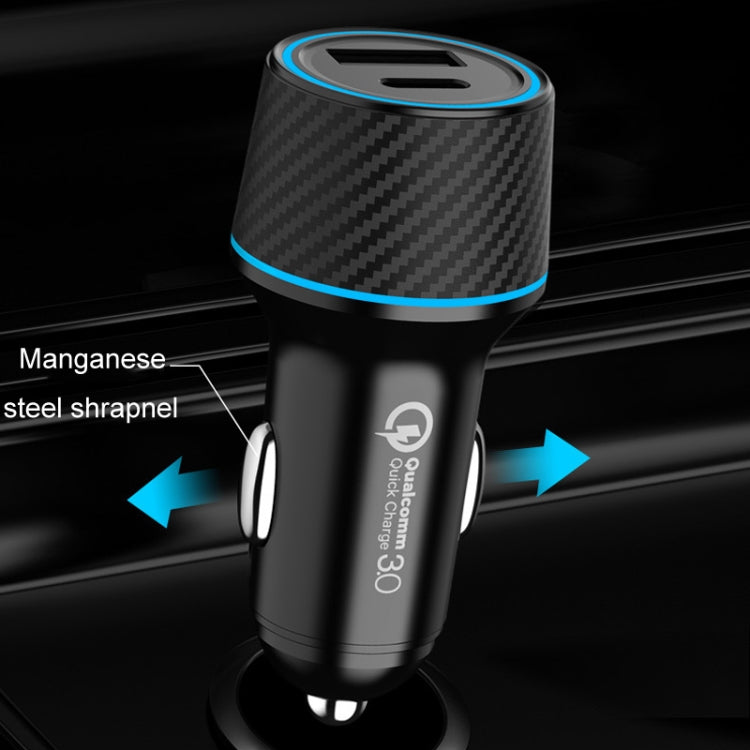 QIAKEY Dual Fast Charging Charger One To Two Cigarette Lighter, Size: TH229 95W(Black) - free shipping - PMC Jewellery - Order now!