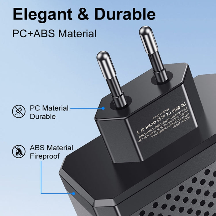 6-Ports Multifunctional Quick Charging USB Travel Charger Power Adapter, Model: White EU Plug - USB Charger by PMC Jewellery | Online Shopping South Africa | PMC Jewellery | Buy Now Pay Later Mobicred