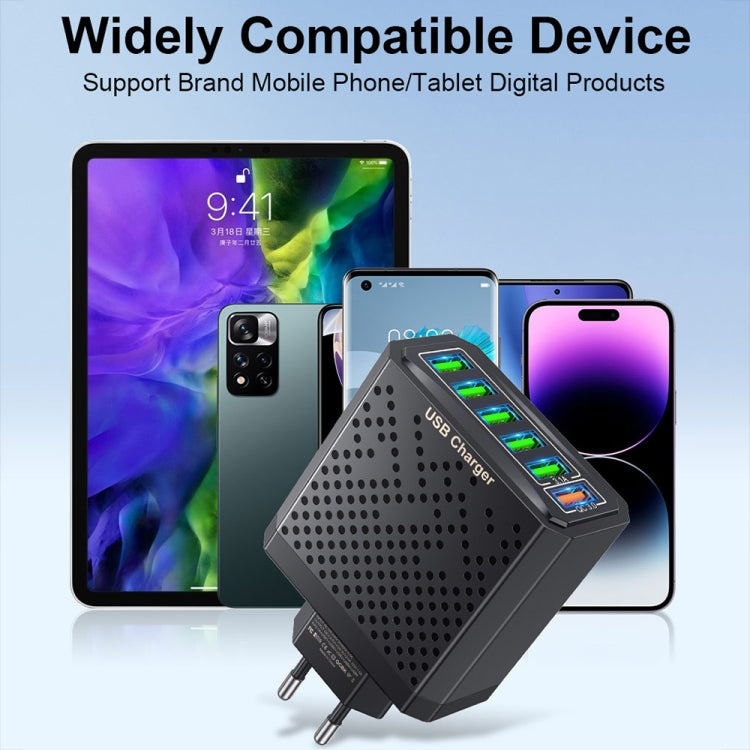 6-Ports Multifunctional Quick Charging USB Travel Charger Power Adapter, Model: Pink US Plug - free shipping - PMC Jewellery - Order now!