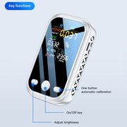 5 In 1  Air Quality Monitor TVOC HCHO CO2 Detector Temperature Humidity Tester(White)